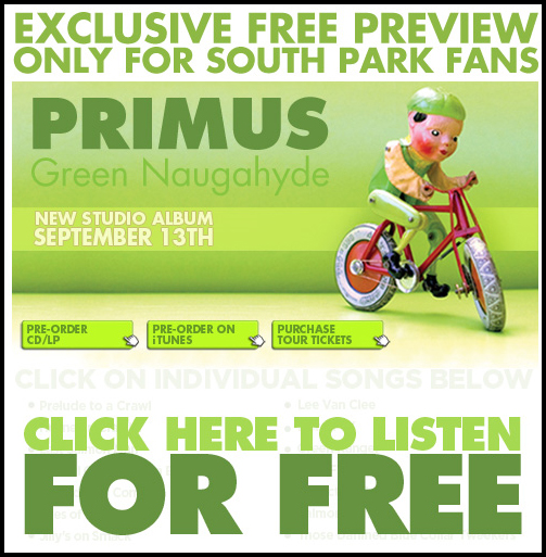 stream primus new album green naugahyde